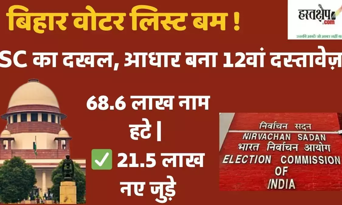 Bihar voter list special review: Following Supreme Court intervention, Aadhaar became the 12th document; 6.86 million names were removed, and 2.15 million new names were added.