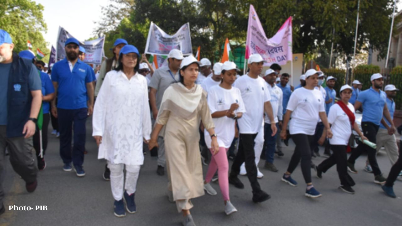 World Health Day: Walkathon event organized in New Delhi