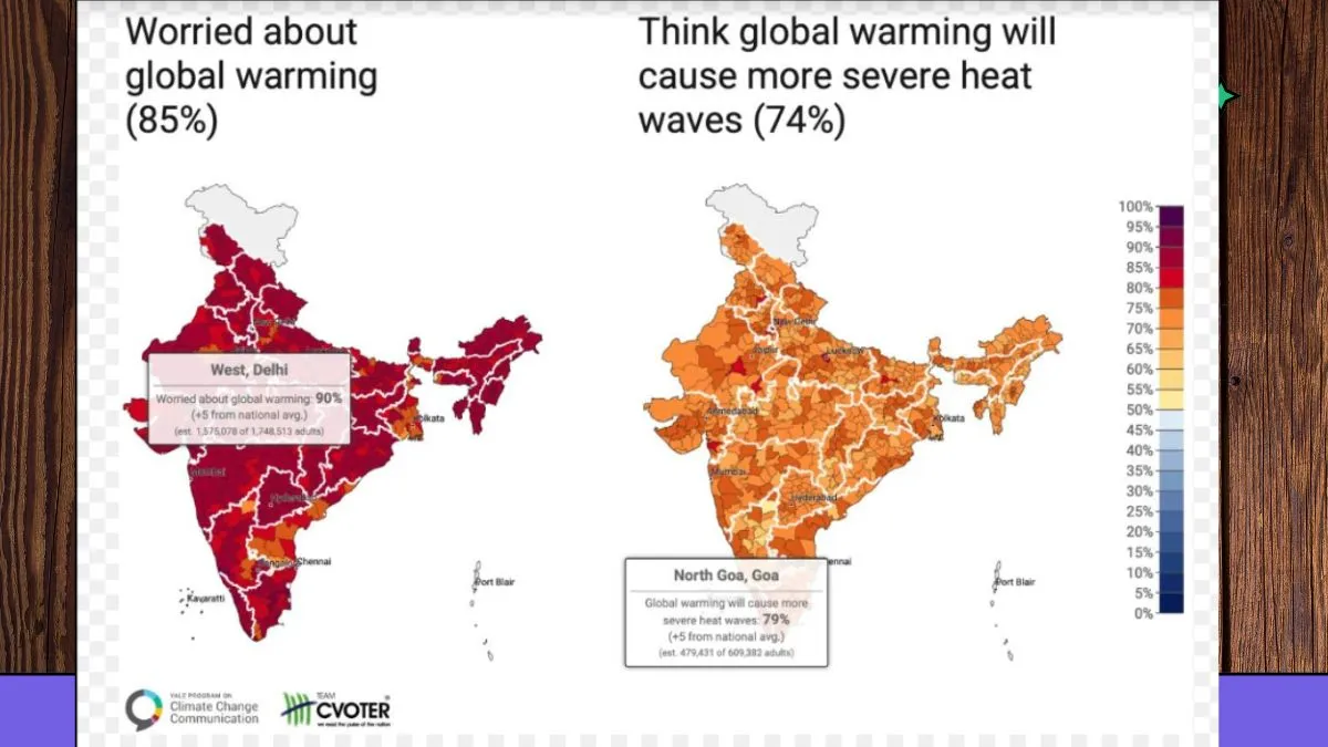 जलवायु परिवर्तन पर आम भारतीयों की प्रतिक्रिया : येल क्‍लाइमेट ओपिनियन मैप्‍स फॉर इंडिया