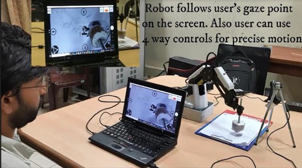 अब आपकी आंख के इशारे पर नाचेगी रोबोट की बांह